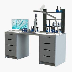 laboratory workplace 3D model