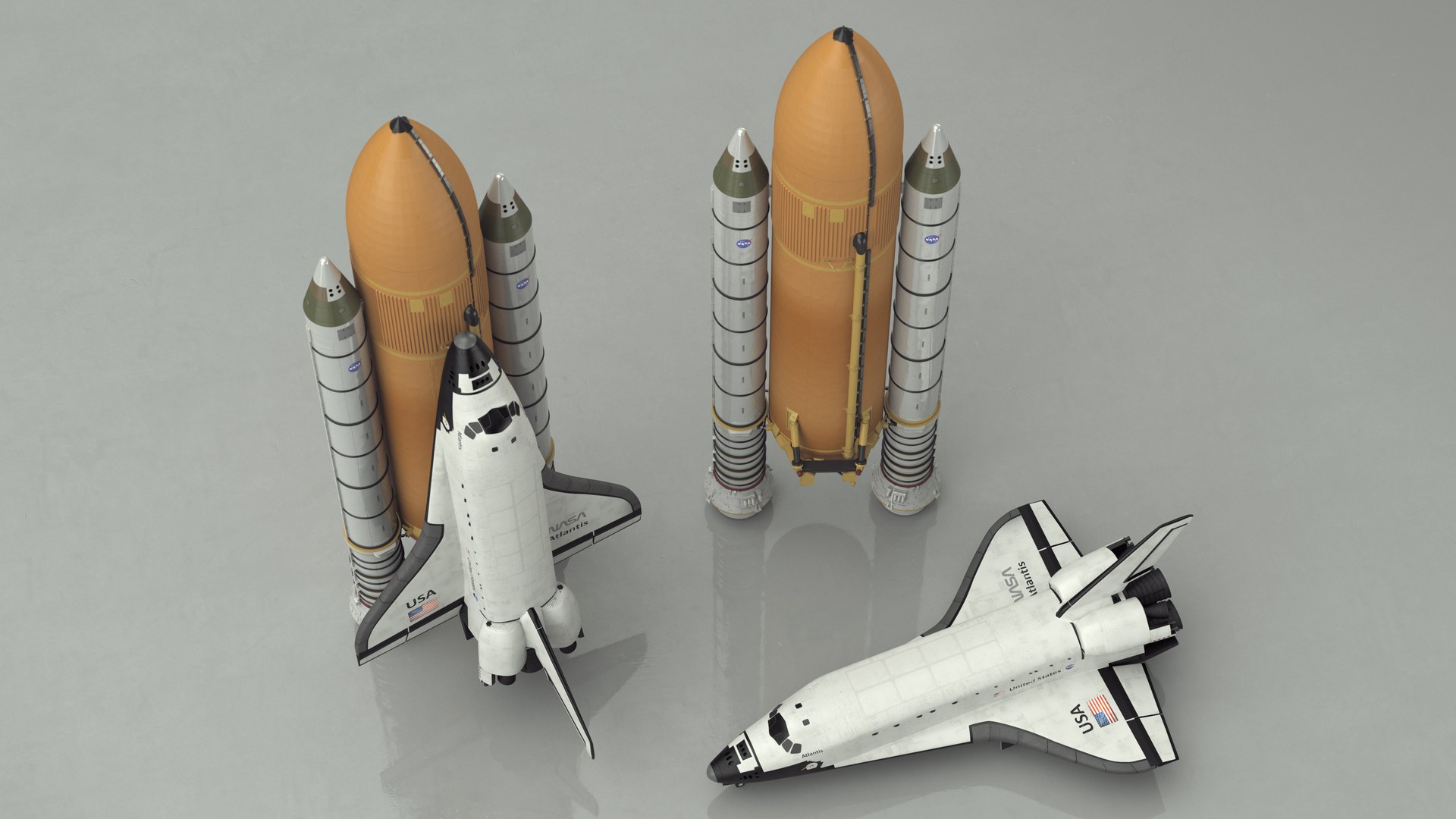 Space Shuttle with External Tank and Solid Rocket Boosters 3D model https://p.turbosquid.com/ts-thumb/sz/t0f9y5/yC/spaceshuttlewithexternaltankandsolidrocketboostersvray3dmodel017/jpg/1719526004/1920x1080/fit_q87/f93325b0225c280701fe37f1f182ea286e397f31/spaceshuttlewithexternaltankandsolidrocketboostersvray3dmodel017.jpg