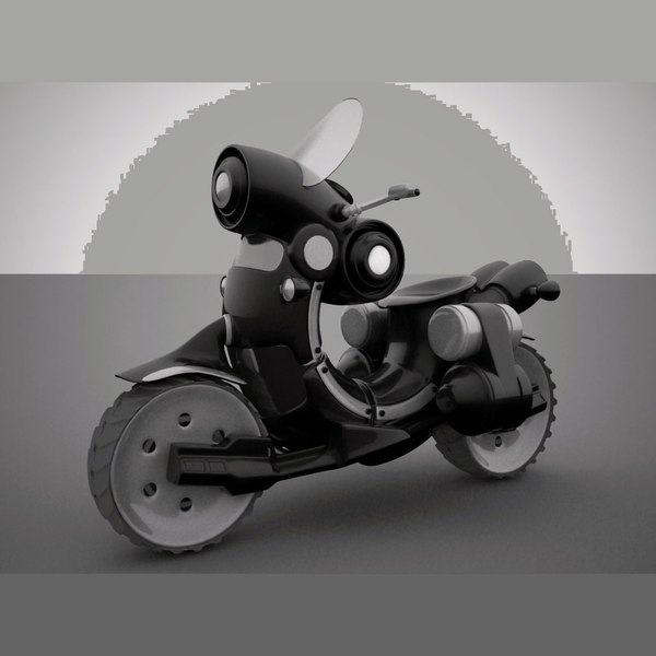 3d alien bike model