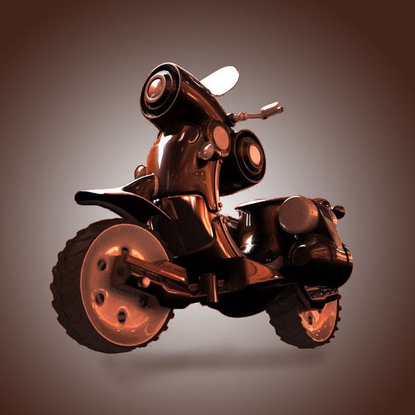 3d alien bike model