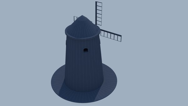 Windmill wind grinder model - TurboSquid 1575926