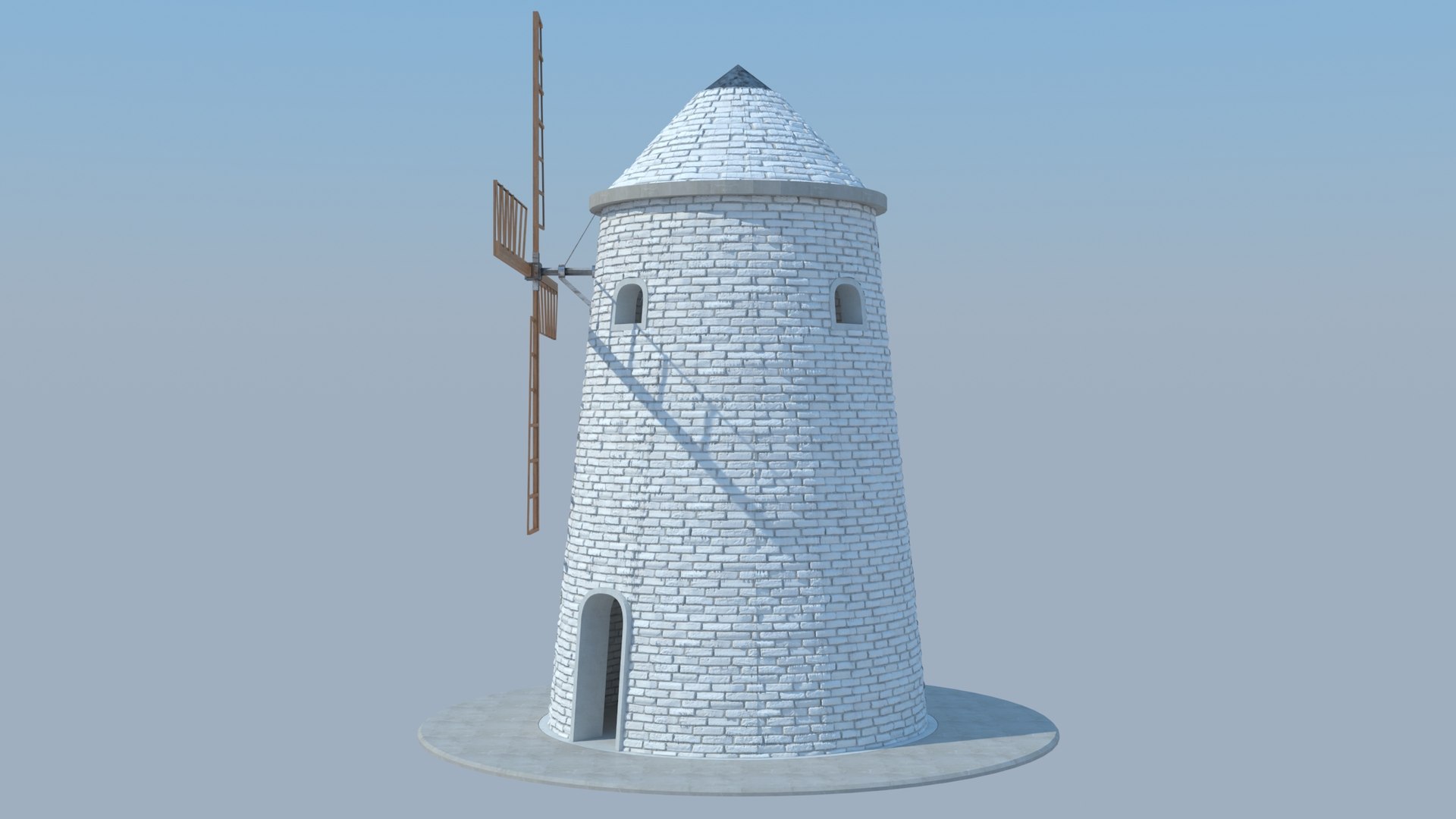 Windmill Wind Grinder Model - TurboSquid 1575926