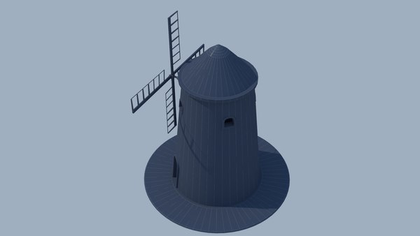 Windmill wind grinder model - TurboSquid 1575926