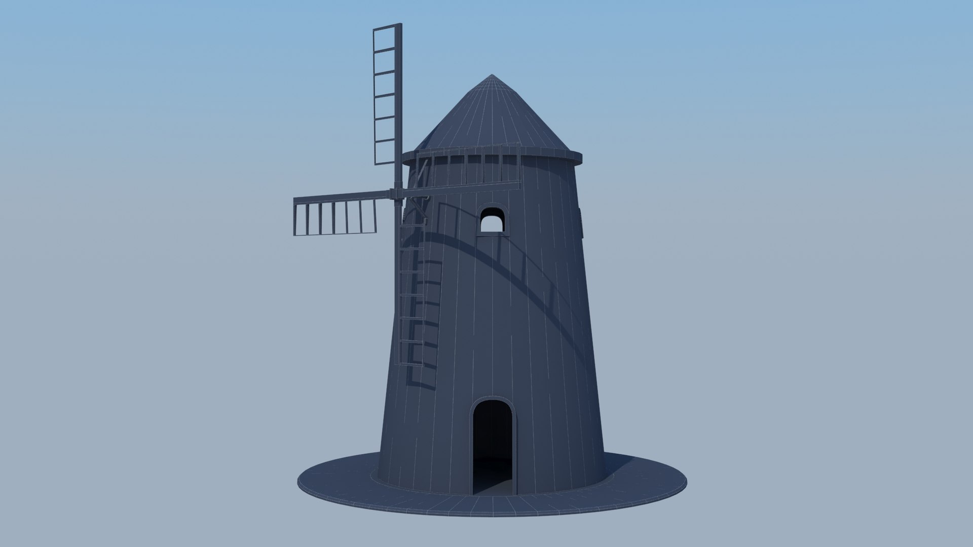 Windmill Wind Grinder Model - TurboSquid 1575926