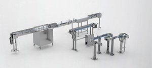 Flexible conveyor line Assembly 3D model