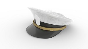 Navy Petty Officer Cap Man 3D model