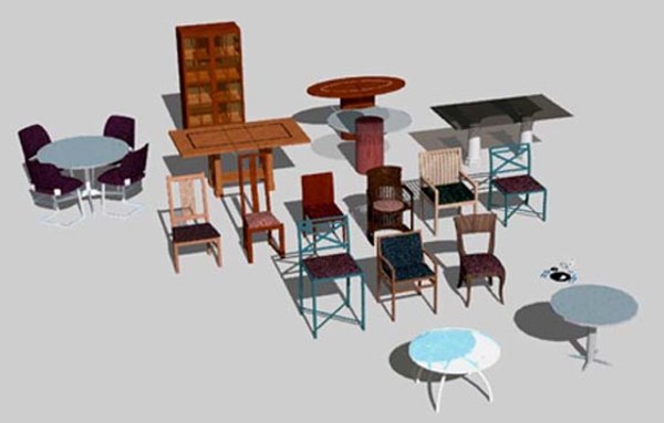 3d Warehouse Dining Chair Sketchup Dining Chair 3d Model