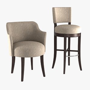 3d chairs pastille model