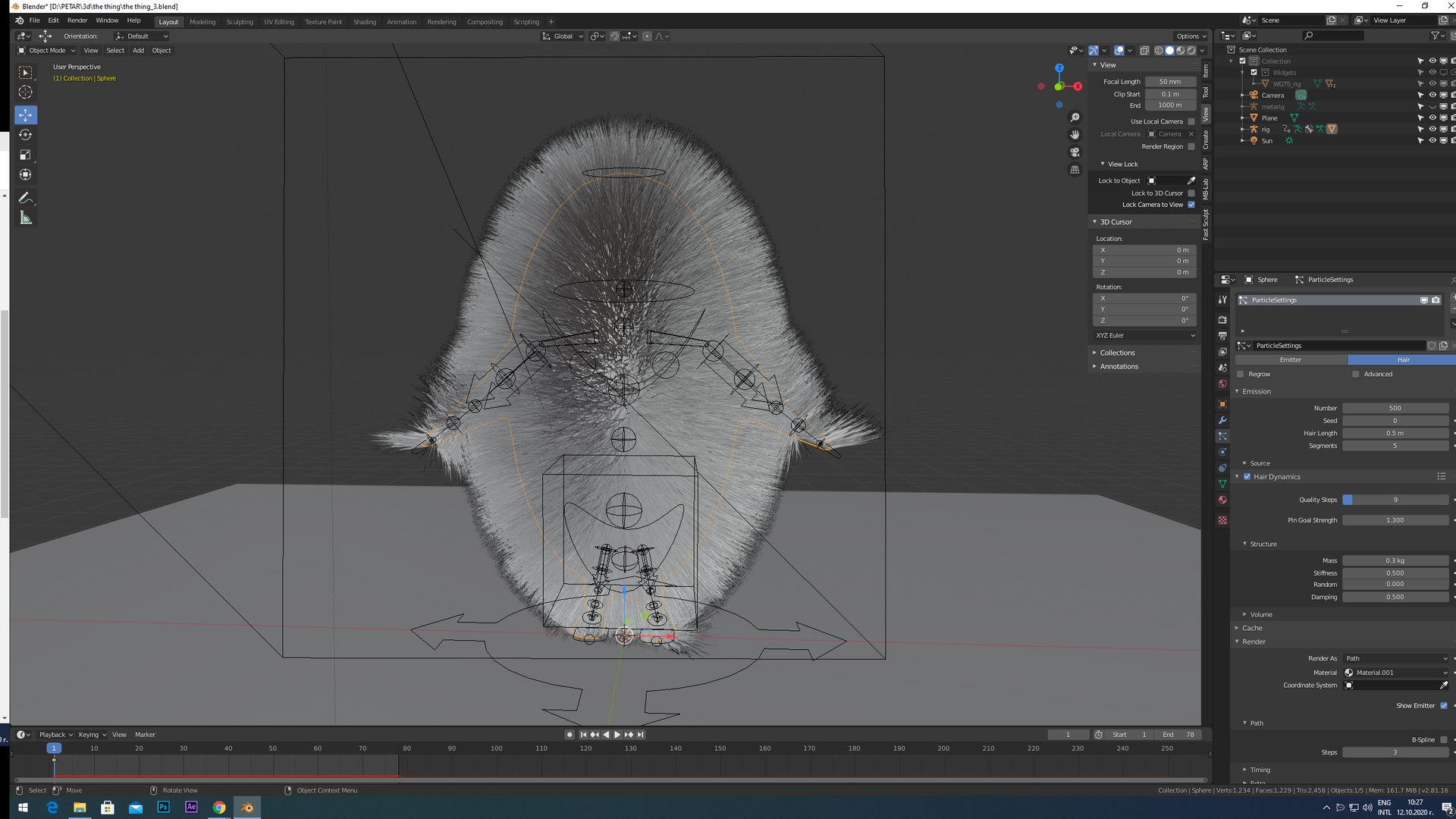 3D Rigged Hair Fur - TurboSquid 1633457