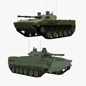 BMD-4 and BMP-3 Collection 3D model
