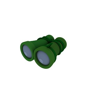 bamboo binoculars 3D model