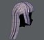 Estilo de cabelo 3D para menina V50