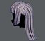 Estilo de cabelo 3D para menina V50