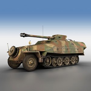 3D sd kfz 251 22 model