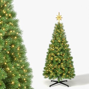 Christmas Tree with Animated Lights - 7 feet model