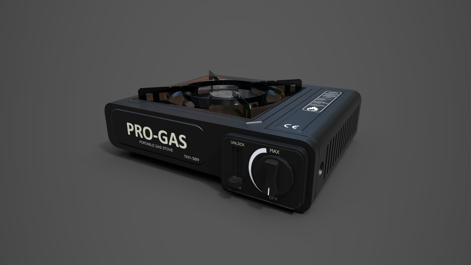 3D Portable Stove - Game Ready - TurboSquid 1964825