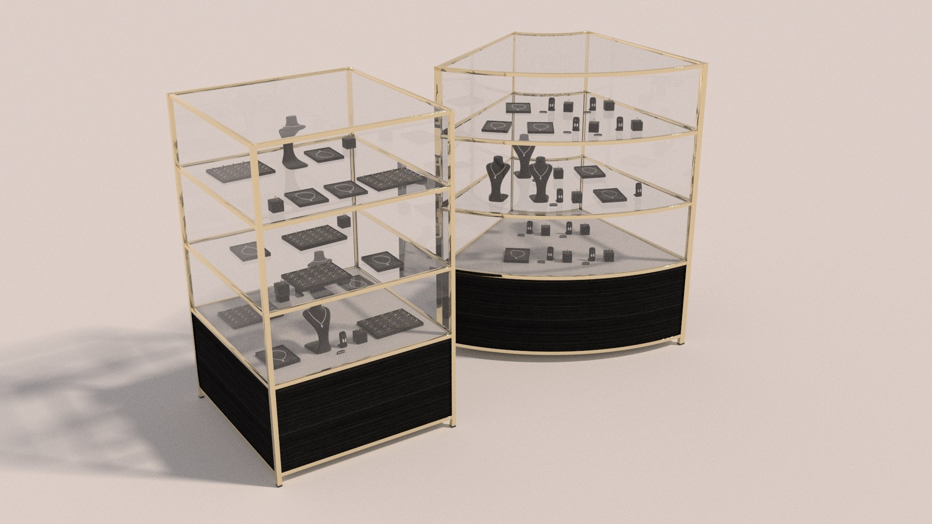 Jewelry Counters And Display Cases 3D Model - TurboSquid 2353464