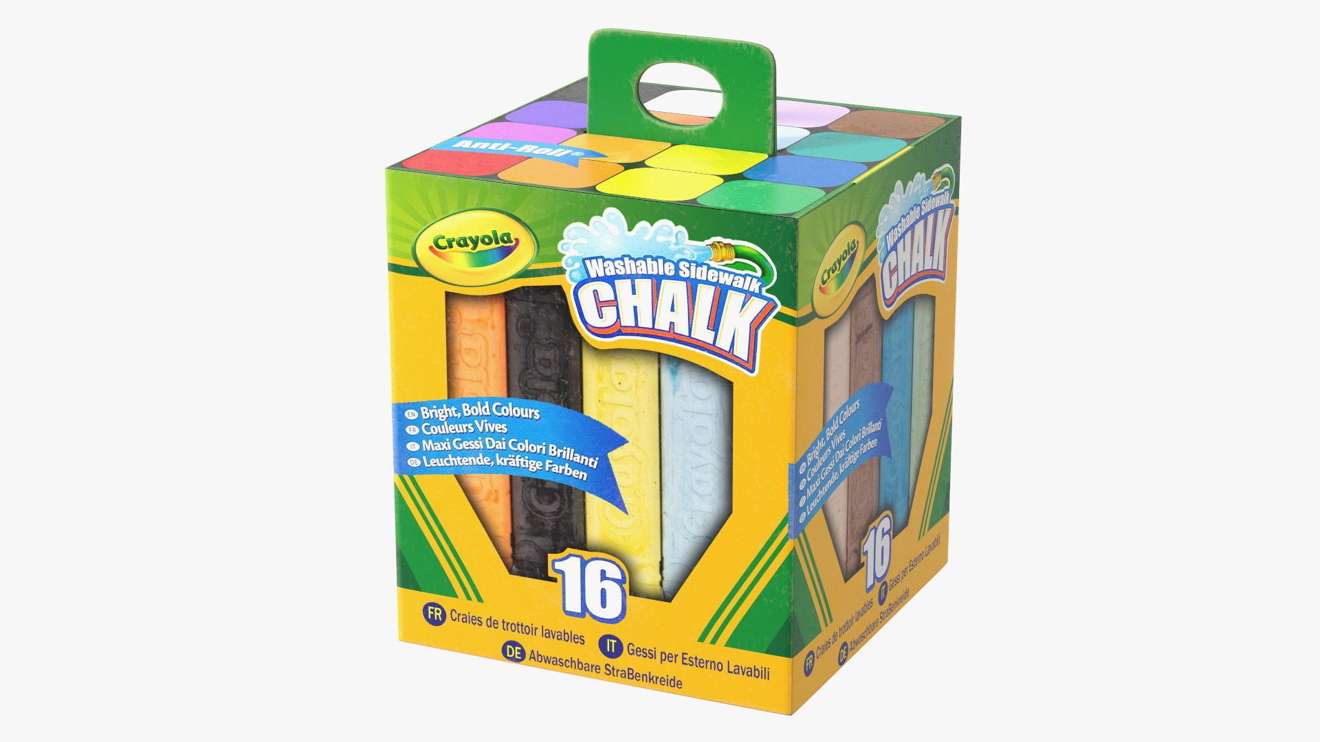 Sidewalk Chalk Box Crayola 3D Model TurboSquid 2155082