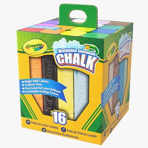 Crayola 24 Chalk Pack + Draft Clear