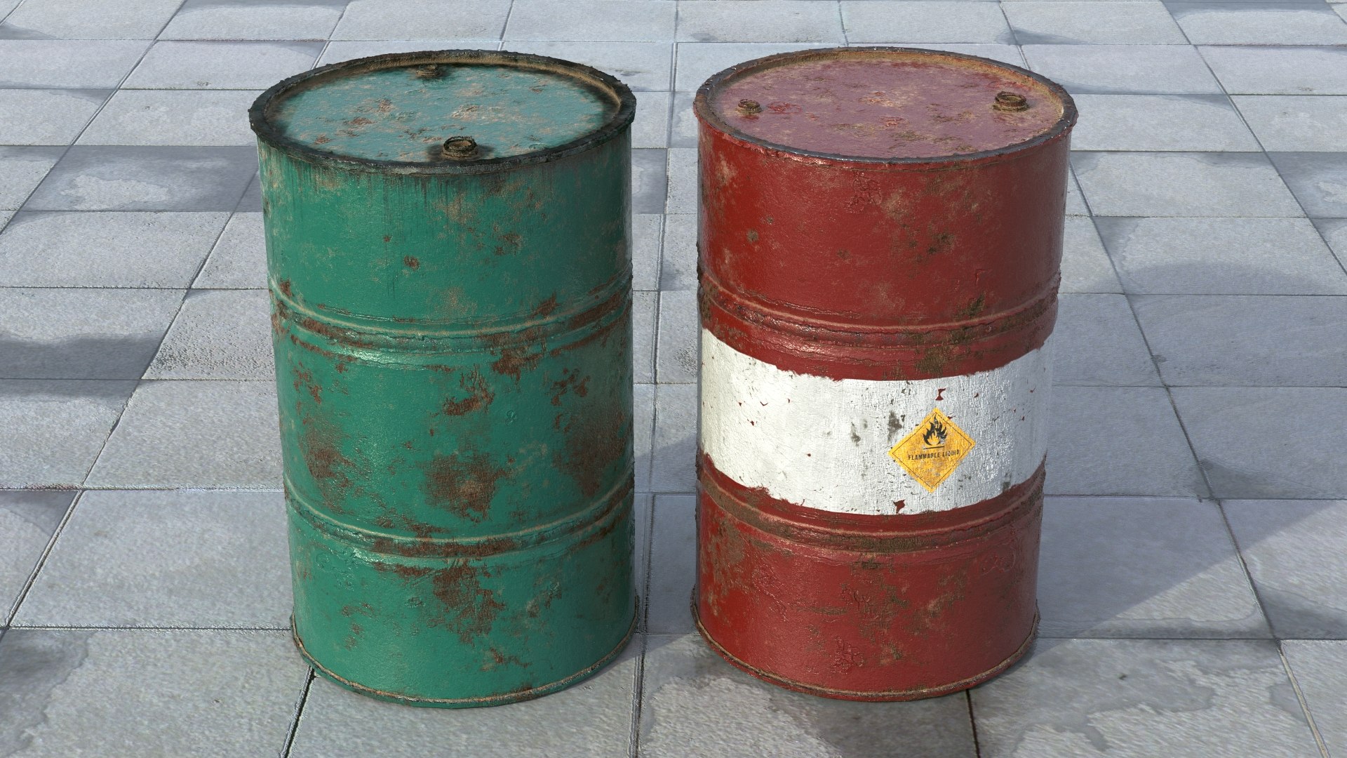 3D oil barrel traffic cone model https://p.turbosquid.com/ts-thumb/t0/a31VqL/XCax3iJQ/aaa/jpg/1579437940/1920x1080/fit_q87/1fb8a6356f1910181f9c10696a0fc2a13920f3a0/aaa.jpg