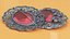 Vintage Silver Brooch with Gemstones