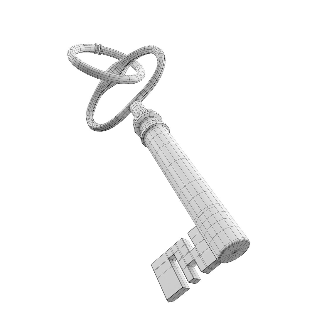Ancient old key 3D model - TurboSquid 1982412