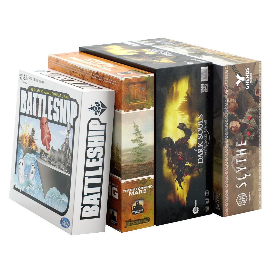 3D Board Games Pack 4 Model TurboSquid 1983910