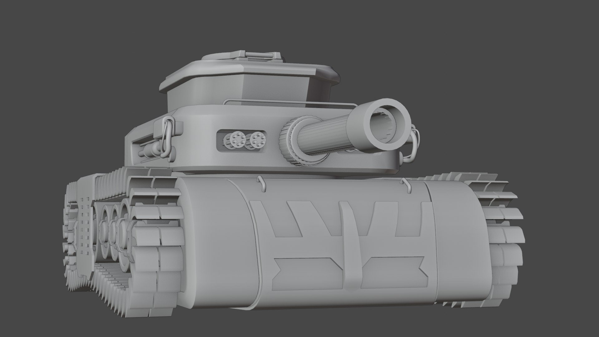 3D Low Poly Military Tank Game Asset Model with PBR Texture model ...