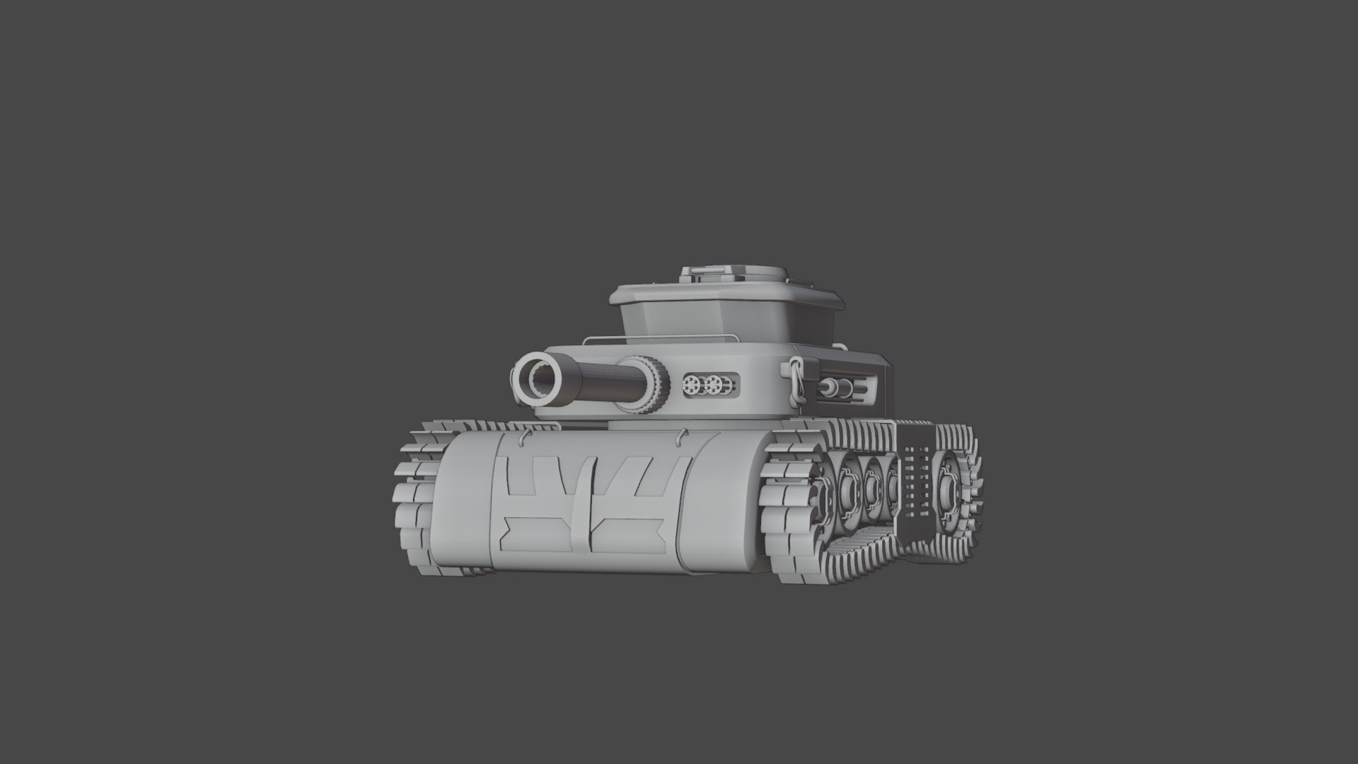 3D Low Poly Military Tank Game Asset Model with PBR Texture model ...