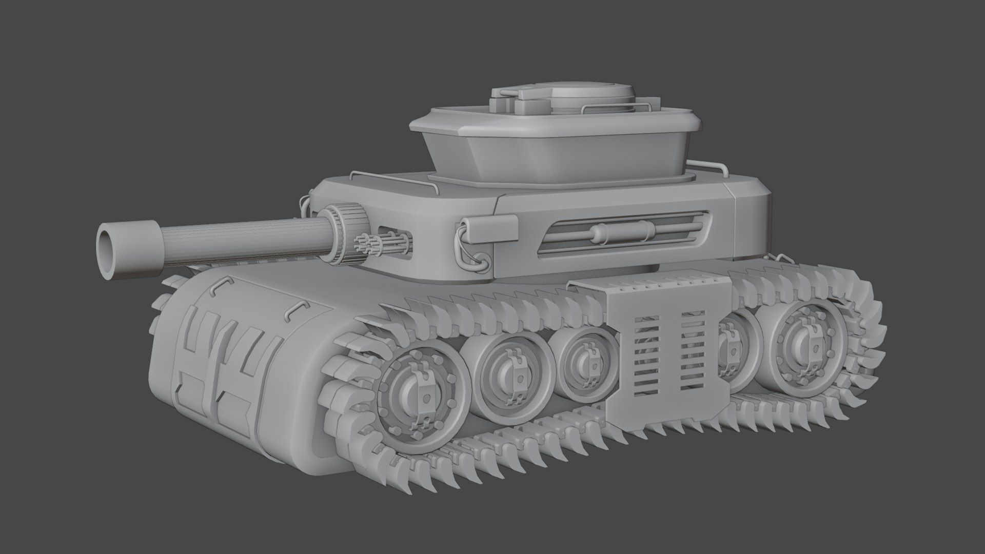 3D Low Poly Military Tank Game Asset Model With PBR Texture Model ...