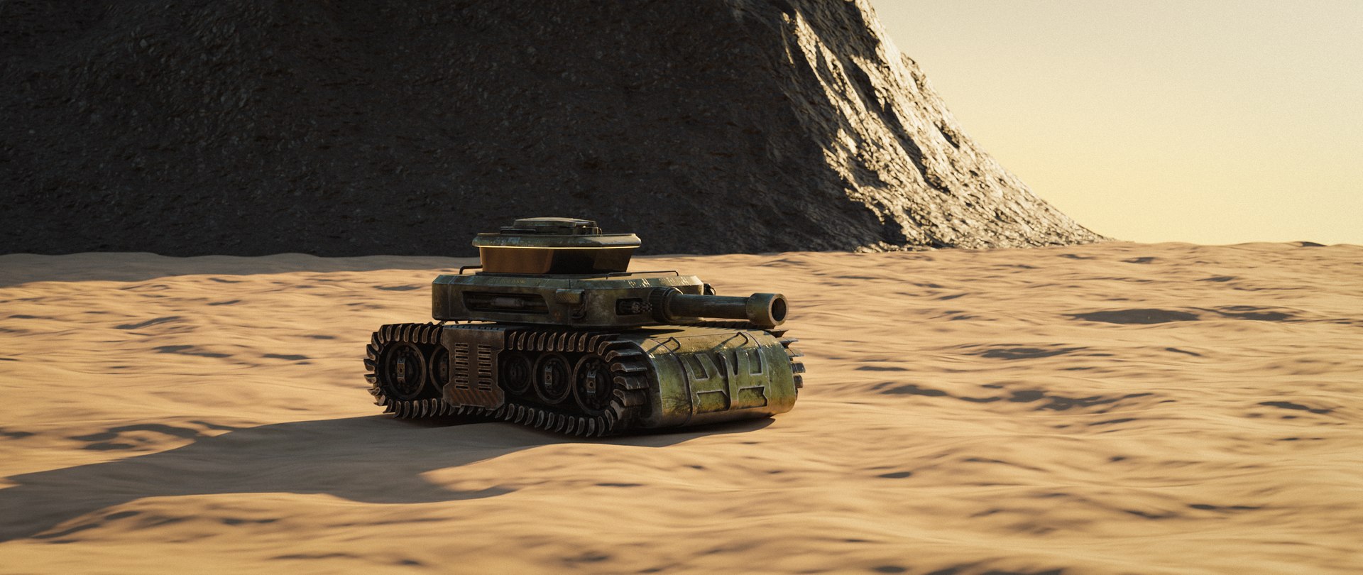 3D Low Poly Military Tank Game Asset Model With PBR Texture Model ...