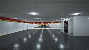 3D shopping centre hall