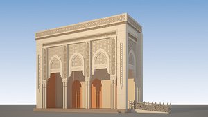 3D 3D Entrance Mosque model