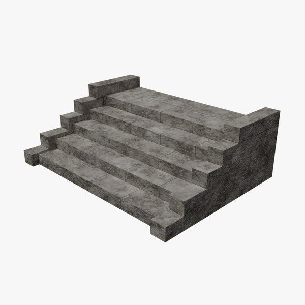 Rock Stairs 3D model