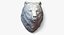 3D bear grizzly head sculpture