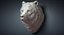 3D bear grizzly head sculpture