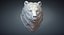3D bear grizzly head sculpture