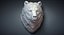 3D bear grizzly head sculpture