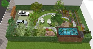 3D model FARM GARDEN
