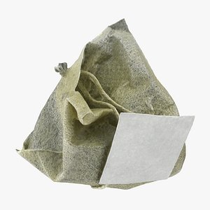 Green Tea Bag 01 3D
