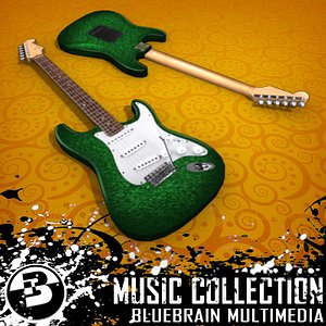 3d electric guitar model
