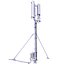 3D 4 Roof Cell Phone Towers and Base Station Box SET