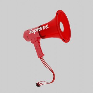 3D Supreme x Pyle Waterproof Megaphone model