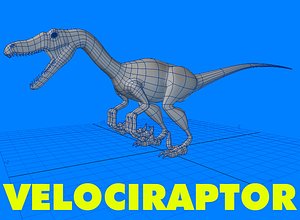velociraptor dinosaur 3d model
