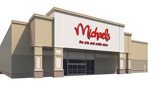 exterior retail michael arts crafts 3D model