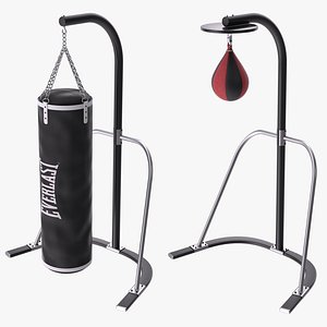 3D model Punching Bag Stand Collection
