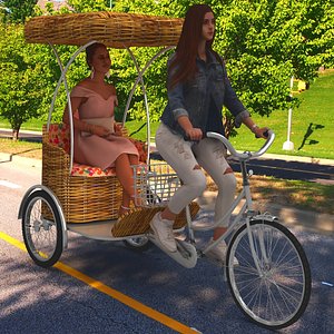 3D Bike Tour 2 - 4K model