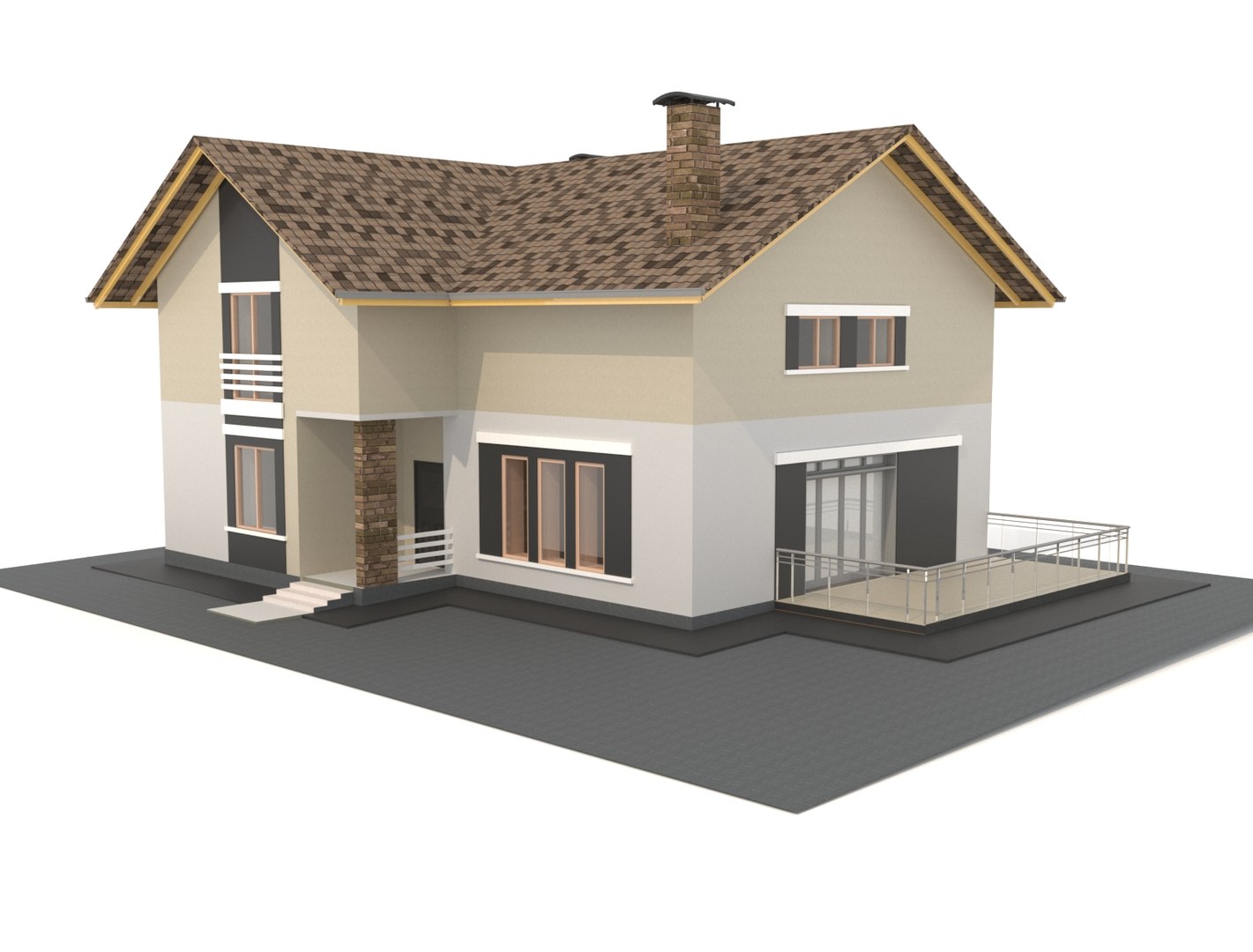 3D Private House Revit - TurboSquid 1549323