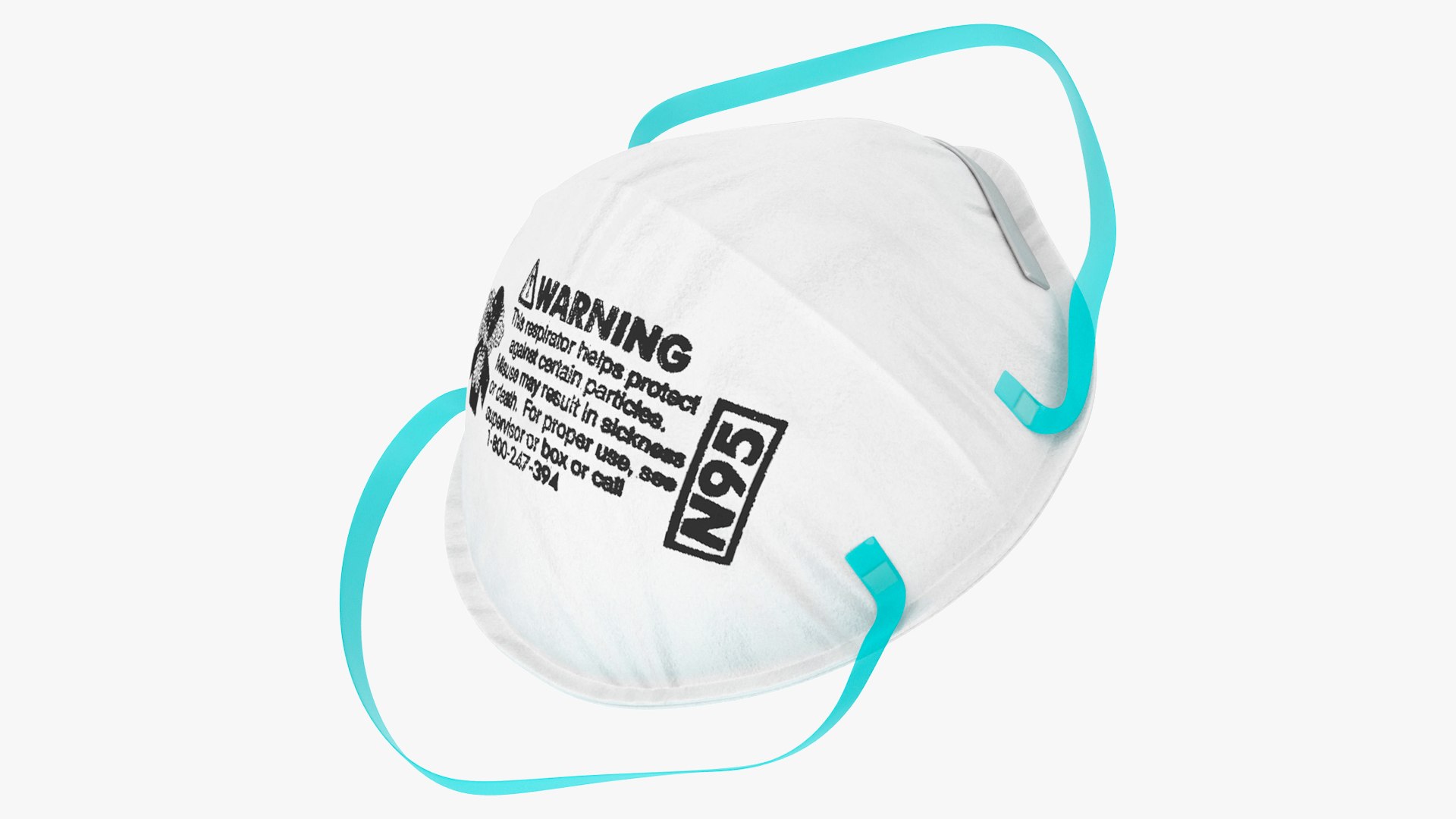 Particulate Respirator N95 Class 3D model preview