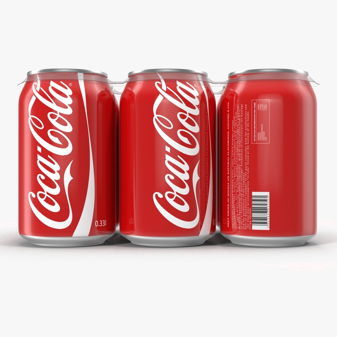 C4d Pack Cans Coca Cola